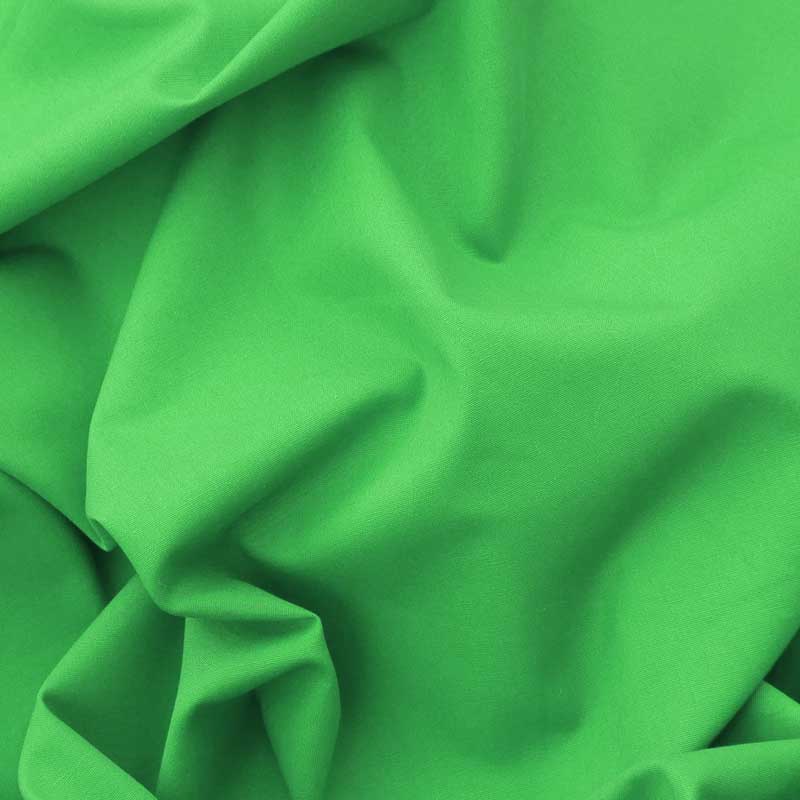 Cottana Baumwollstoff uni Farb grün