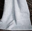 Handtuch Microcotton Kreise mit Aida-Rand ca. 50 x 100 cm