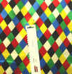 Karneval-Kettsatin Raute bunt