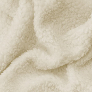 Kunstfell Lammfell 80 % Baumwolle creme ca. 155 cm breit
