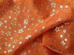 Chiffon mit Sternen terracotta