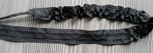 Gardinenkräuselband Breite 23 mm Farbe schwarz