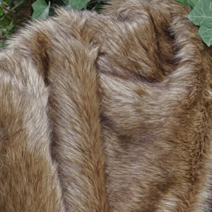 Langhaarfell ca. 65 mm Flor Bär, Schäferhund, Wolf beige meliert ca. 150 cm breit
