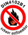 DIN4102B1 schwer entflammbar