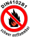 DIN4102B1 schwer entflammbar