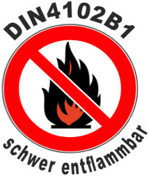 schwer entflammbar nach DIN4102B1 schwer entflammbar nach DIN4102B1
