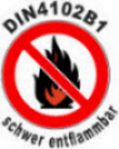Schwer entflammbar nach DIN4102B1