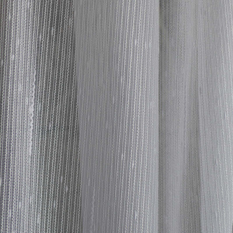 Dreher-Gardine 3008 Weiß | Grobe Struktur | Trevira CS DIN 4102 B1 | Inkl. Bleiband
