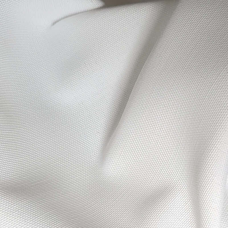 Tischdeckenstoff Dekostoff JOJO Polyester PES uni weiß schwer entflammbar ca. 280 cm breit