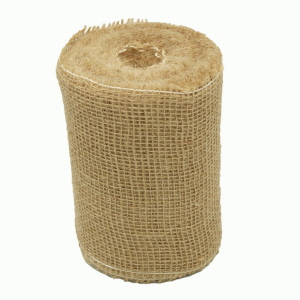 Juteband Meterware 15 cm x 25m | Tischläufer & Baumschutz | Naturjute leicht versteift