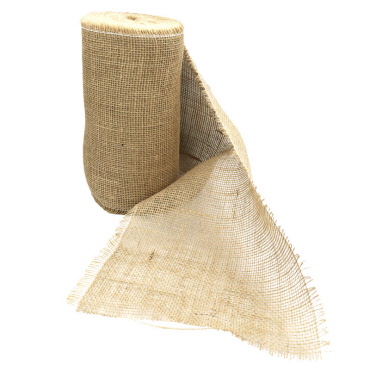 Jutewickelband Natur 25 cm x 25m | Baumschutz & Tischläufer | Nicht versteift