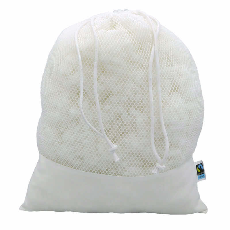 Nesselsack roh mit Netzeinsatz und Kordel ca. 40 x 30 cm