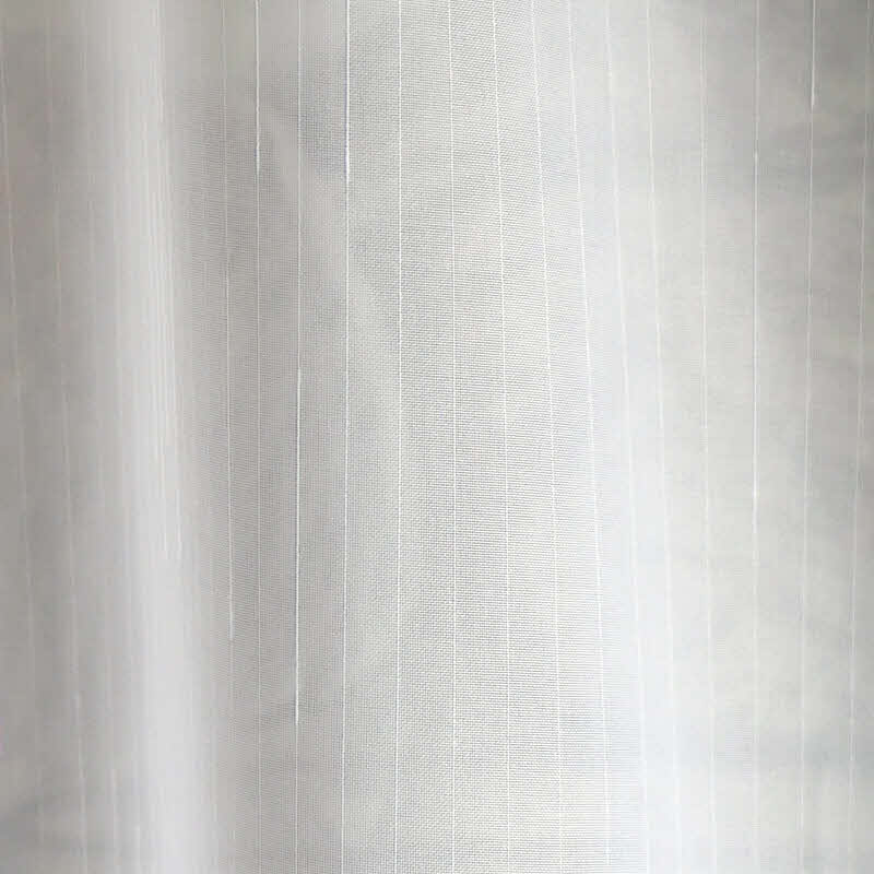 Voile Gardinen-Store 3501 Weiß | Feine Streifen | Trevira CS DIN4102 B1 | 295 cm Höhe