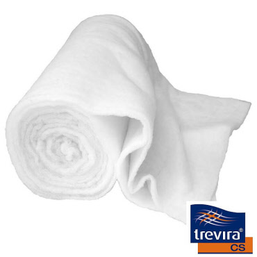 Wattevlies Schneematte 10 mm Trevira CS schwer entflammbar DIN4102B1, ca.150 cm