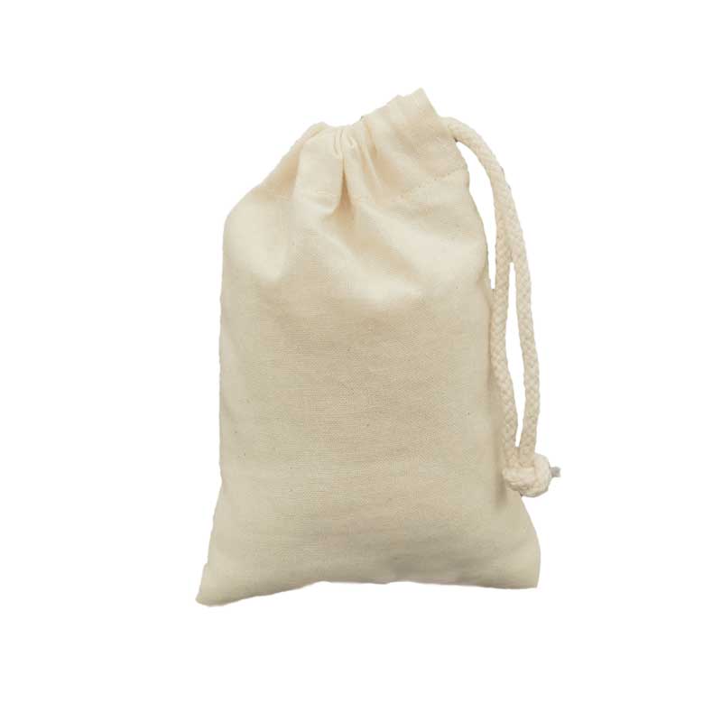 Nesselsack 15 x 10 cm Baumwolle mit Kordel