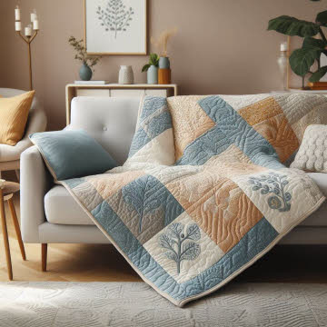 Patchwork und Quilt-Decken 