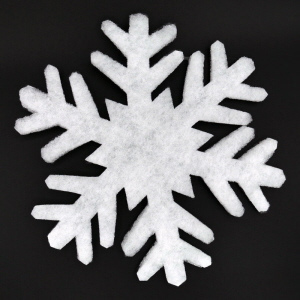 Schneeflocke 29 cm groß aus Wattevlies
