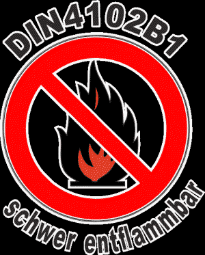 DIN4102B1 schwer entflammbar