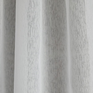Dreher-Gardinen-Stores weiß 9192, frosty Trevira CS flammenhemmend DIN4102B1 mit Bleiband