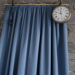 Farbe Jeansblau Gardinenschals DN4102B1 schwer entflammbar