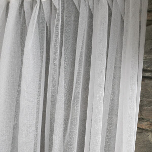 Gardinen Stores 2329 weiß mit ungleichmäßiger Struktur, 