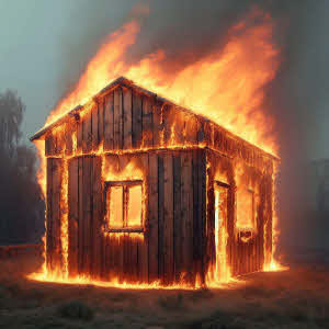 Flammschutz für rohes noch gut saugendes Holz