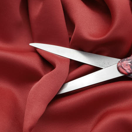 Gardinen Satin-Dekostoff, Polyester Trevira CS schwer entflammbar DIN4102B1 140 cm breit