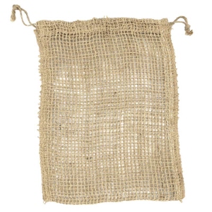 Lino-Sack aus Jutenetz ca. 33 x 24 cm