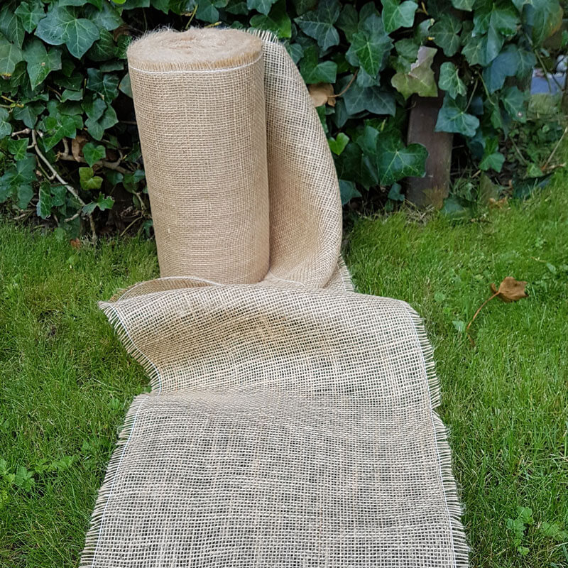 Juteband 30 cm Breite natur