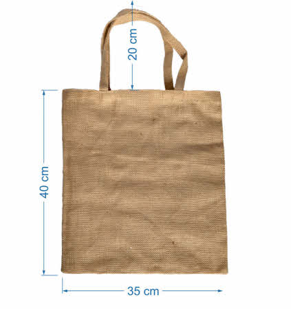 Maße der Jutetasche