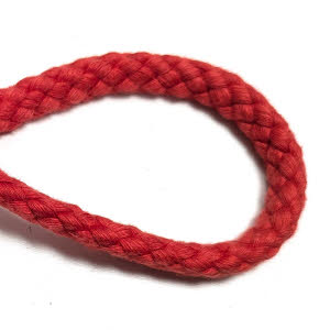 Baumwollkordel in rot ca. 9 mm dick