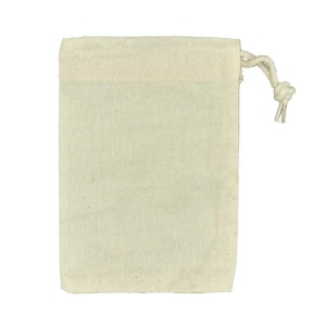 Nesselsack aus Baumwolle 15 cm Höhe und 10 cm Breite