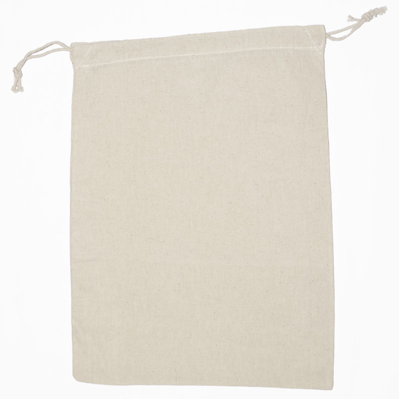 Nesselsäckchen roh natur Größe 33 x 24 cm mit Kordel zum Verschließen