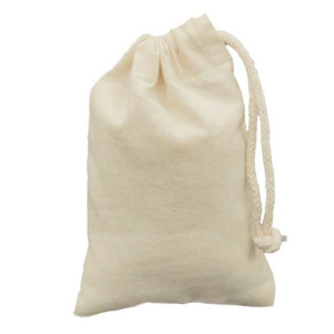 Nesselsack 15 x 10 cm Baumwolle mit Kordel
