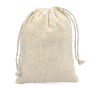 Nesselsack 18 x 14 cm aus Baumwolle roh