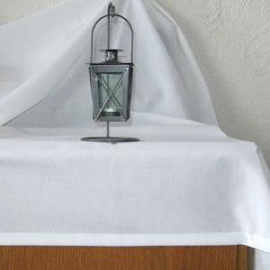 Tischdecke aus Nessel TCS (ohne Dekomaterial)