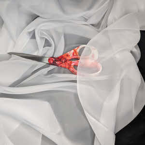 Voile weiß Transparenz