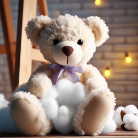 Teddy mit Wattefüllung